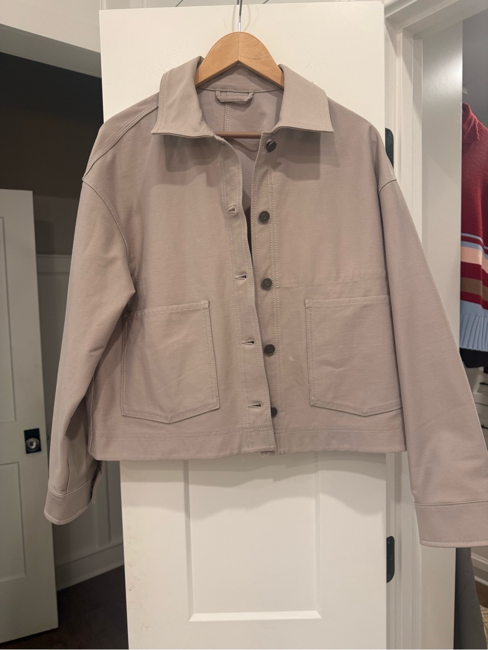lululemon athletica Taupe Utility Button-Front Jacket